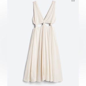 Farm rio white cutout maxi dress